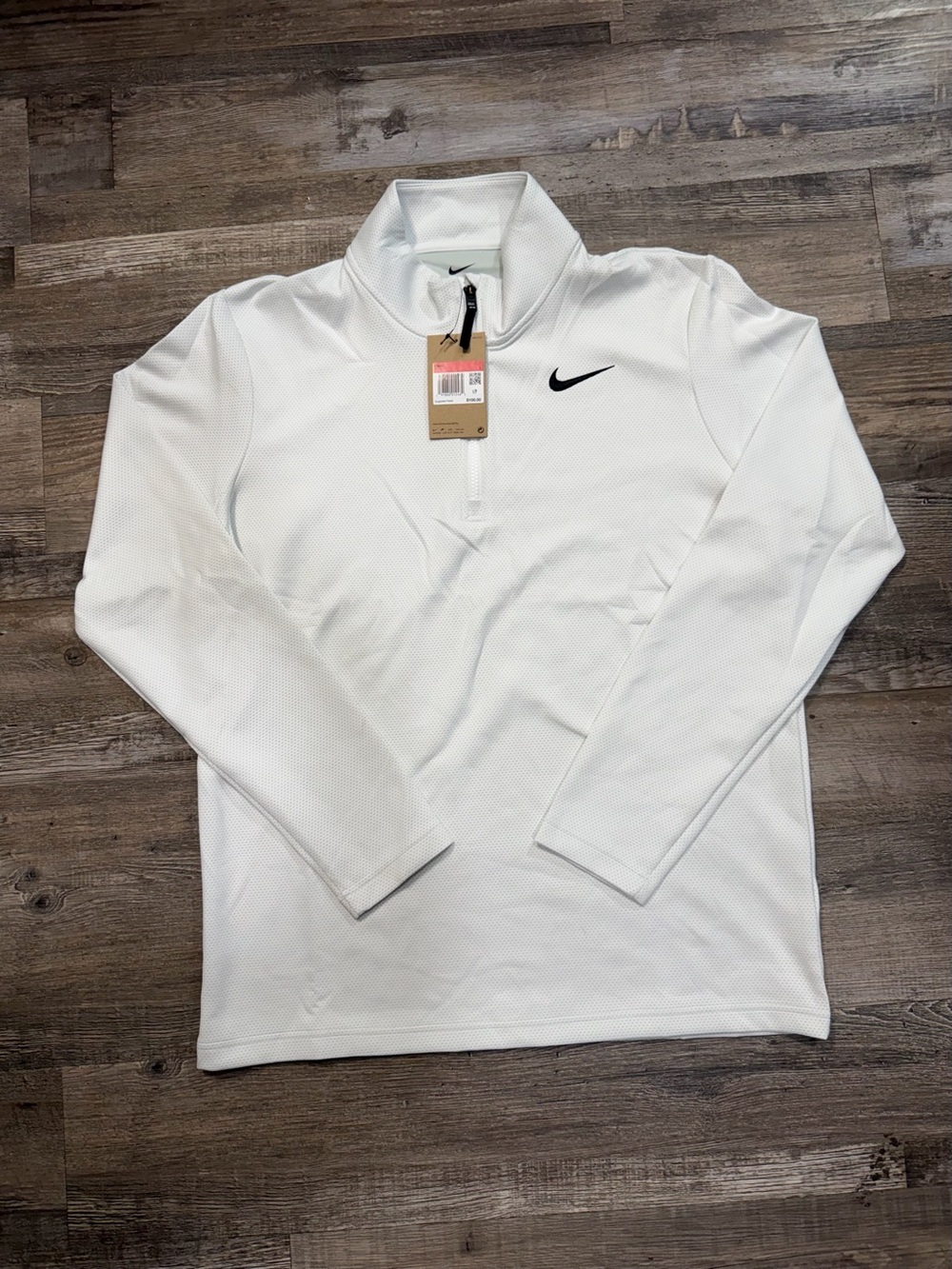 NIKE Dri-FIT Golf Men's 1/4 Zip Long Sleeve Pullover FZ7462-100